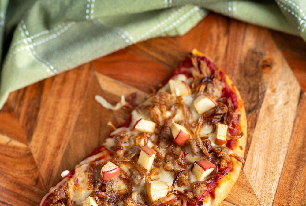 Red Prince, Sausage & Caramelized Onion Pizza  1
